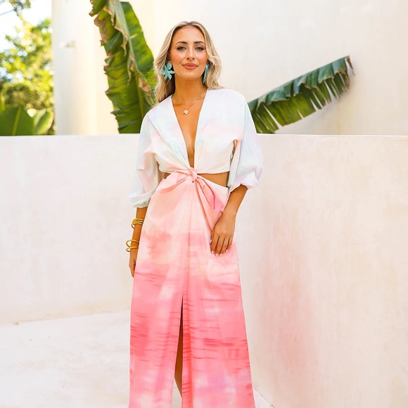 MAXINE CUT OUT MIDI DRESS - Picture 1 of 7